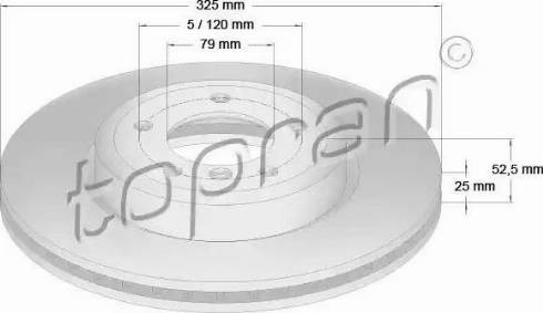 Topran 500 579 - Тормозной диск autosila-amz.com
