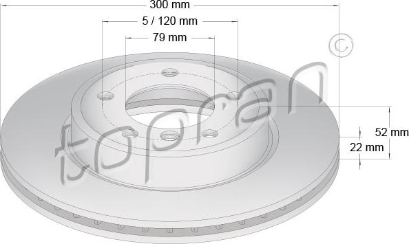 Topran 500 572 - Тормозной диск autosila-amz.com