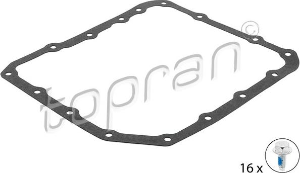 Topran 500 784 - Прокладка, масляный поддон автоматической коробки передач autosila-amz.com
