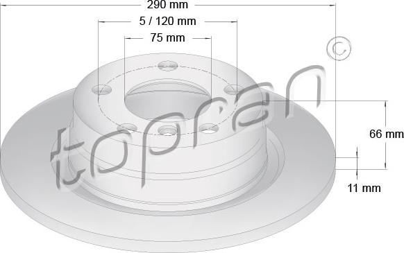 Topran 501 903 - Тормозной диск autosila-amz.com