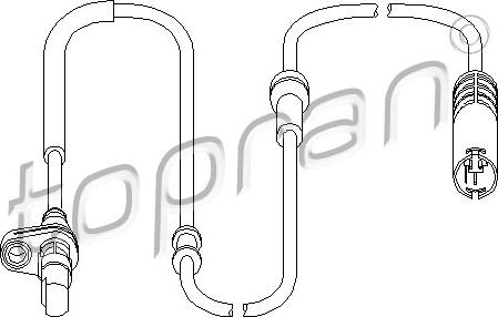 Topran 501 537 - Датчик ABS, частота вращения колеса autosila-amz.com