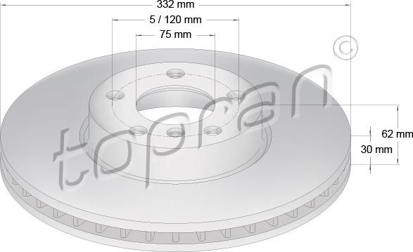Topran 502 031 - Тормозной диск autosila-amz.com