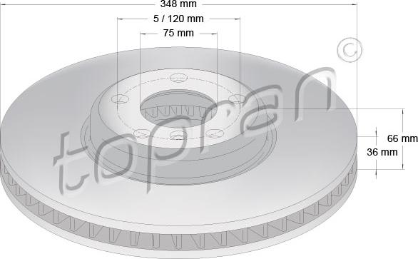 Topran 502 239 - Тормозной диск autosila-amz.com