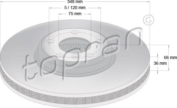 Topran 502 238 - Тормозной диск autosila-amz.com