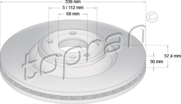 Topran 631 153 - Тормозной диск autosila-amz.com