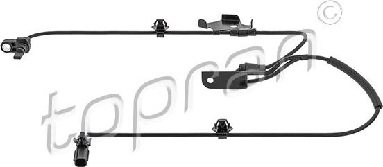 Topran 622 753 - Датчик ABS, частота вращения колеса autosila-amz.com