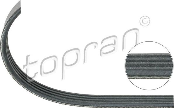 Topran 500 678 - Поликлиновой ремень autosila-amz.com