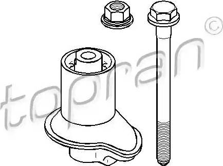 Topran 109 782 - Комплект подшипника, балка моста autosila-amz.com