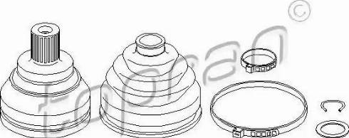 Topran 104 075 - Шарнирный комплект, ШРУС, приводной вал autosila-amz.com