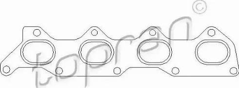 Topran 108 303 - Прокладка, выпускной коллектор autosila-amz.com