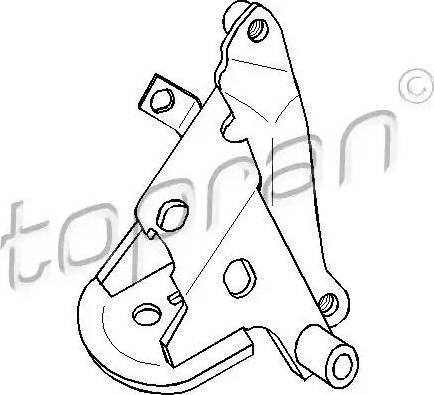 Topran 102 739 - Шарнирный кронштейн, подвеска двигателя autosila-amz.com