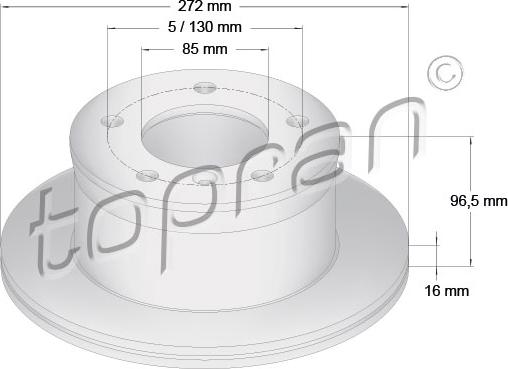 Topran 107 689 - Тормозной диск autosila-amz.com