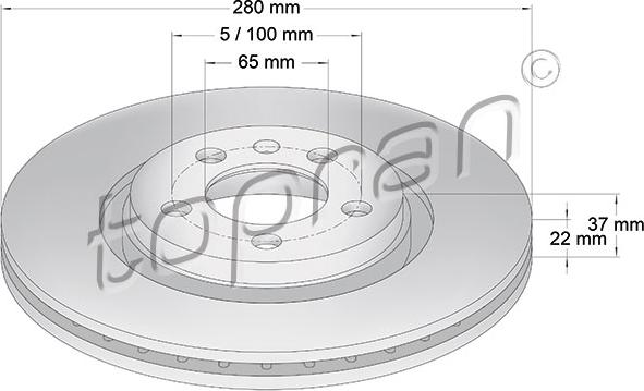 Topran 107 681 - Тормозной диск autosila-amz.com