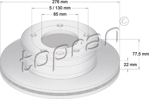 Topran 107 687 - Тормозной диск autosila-amz.com