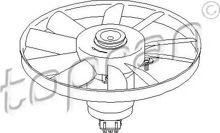 Topran 107 012 - Вентилятор, охлаждение двигателя autosila-amz.com
