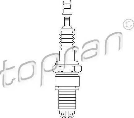 Topran 107 851 - Свеча зажигания autosila-amz.com