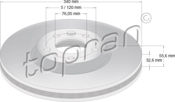 Topran 114 025 - Тормозной диск autosila-amz.com