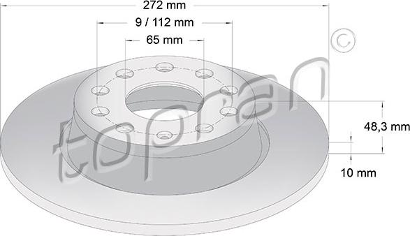 Topran 114 027 - Тормозной диск autosila-amz.com