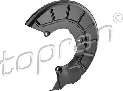 Topran 116 065 - Отражатель, защита, тормозной диск autosila-amz.com