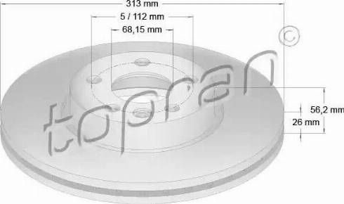 Topran 110 431 - Тормозной диск autosila-amz.com