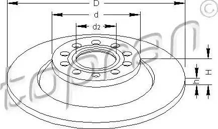 Topran 110 312 - Тормозной диск autosila-amz.com