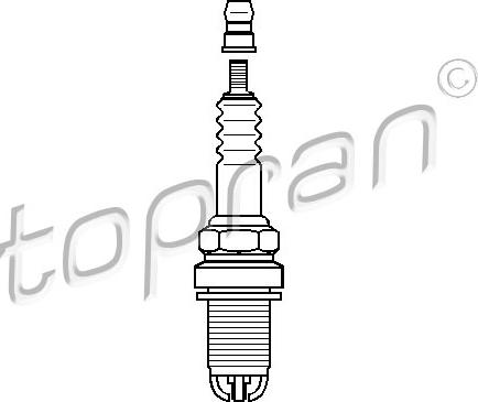 Topran 110 328 - Свеча зажигания autosila-amz.com