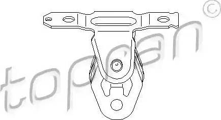 Topran 111 600 - Кронштейн, втулка, система выпуска ОГ autosila-amz.com