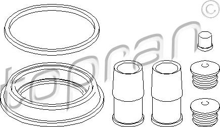 Topran 111 223 - Ремкомплект, тормозной суппорт autosila-amz.com