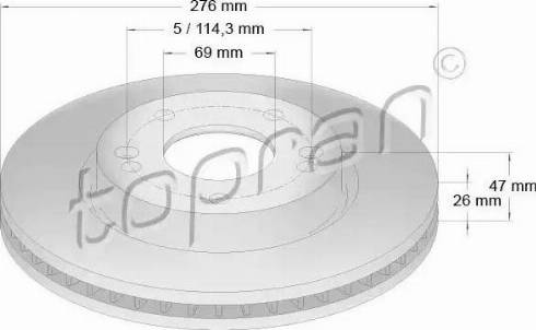 Topran 820 618 - Тормозной диск autosila-amz.com