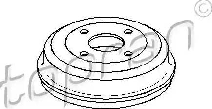 Topran 300 587 - Тормозной барабан autosila-amz.com