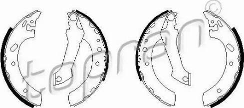 Topran 301 314 - Комплект тормозных колодок, барабанные autosila-amz.com