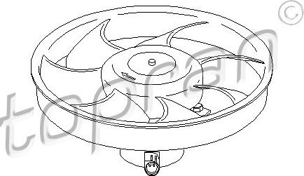 Topran 302 601 - Вентилятор, охлаждение двигателя autosila-amz.com
