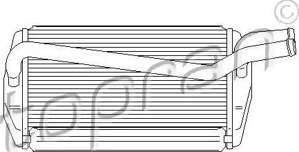 Topran 302 112 - Теплообменник, отопление салона autosila-amz.com