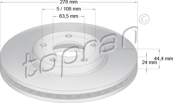 Topran 302 248 - Тормозной диск autosila-amz.com