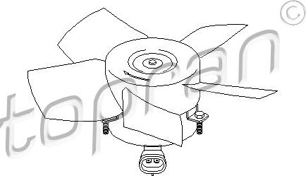 Topran 206 947 - Вентилятор, охлаждение двигателя autosila-amz.com
