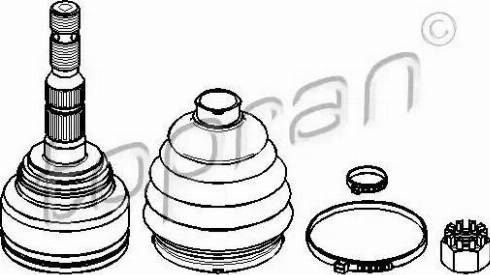 Topran 206 813 - Шарнирный комплект, ШРУС, приводной вал autosila-amz.com