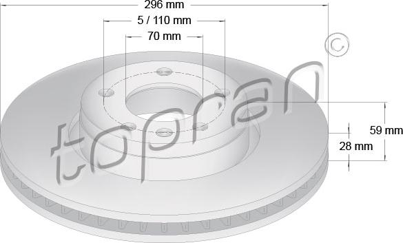 Topran 200 939 - Тормозной диск autosila-amz.com