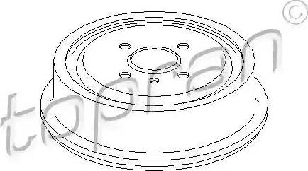 Topran 200 929 - Тормозной барабан autosila-amz.com