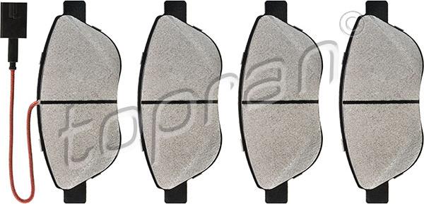 Topran 208 285 - Тормозные колодки, дисковые, комплект autosila-amz.com