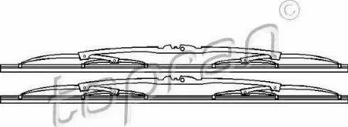 Topran 202 225 - Щетка стеклоочистителя autosila-amz.com