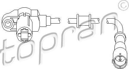 Topran 207 449 - Датчик ABS, частота вращения колеса autosila-amz.com