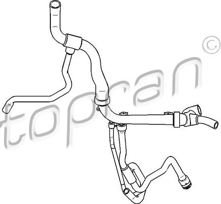 Topran 207 731 - Шланг радиатора autosila-amz.com