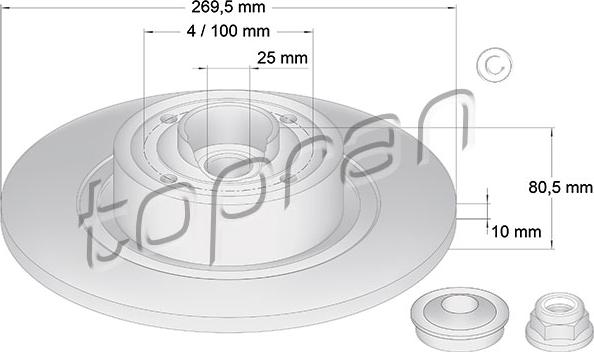 Topran 700 643 - Тормозной диск autosila-amz.com