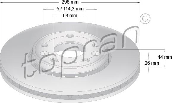 Topran 700 802 - Тормозной диск autosila-amz.com