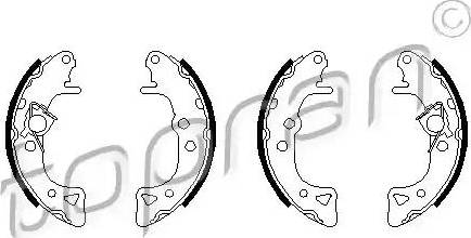 Topran 720 347 - Комплект тормозных колодок, барабанные autosila-amz.com