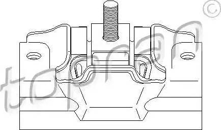 Topran 720 345 - Подушка, опора, подвеска двигателя autosila-amz.com