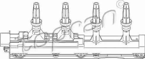 Topran 721 904 - Катушка зажигания autosila-amz.com