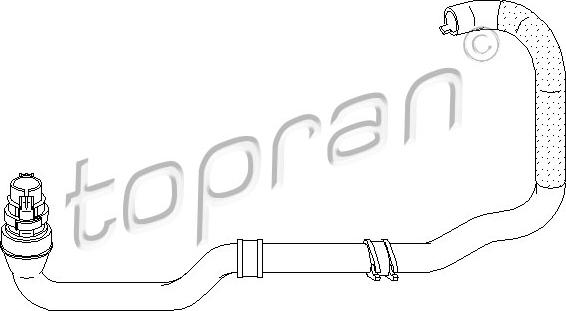 Topran 721 449 - Шланг радиатора autosila-amz.com