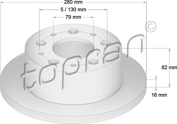 Topran 721 184 - Тормозной диск autosila-amz.com