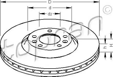 Topran 722 459 - Тормозной диск autosila-amz.com